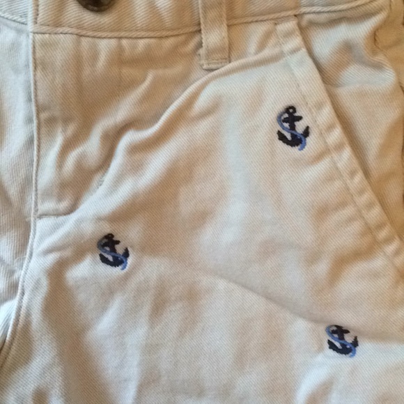 Janie and Jack l Light Khaki and Blue Anchor Short - Picture 2 of 4